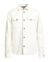 Mazzarelli Man Jacket Cream Size M Cotton, Elastane