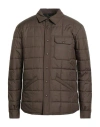 Mazzarelli Man Puffer Military Green Size M Polyester