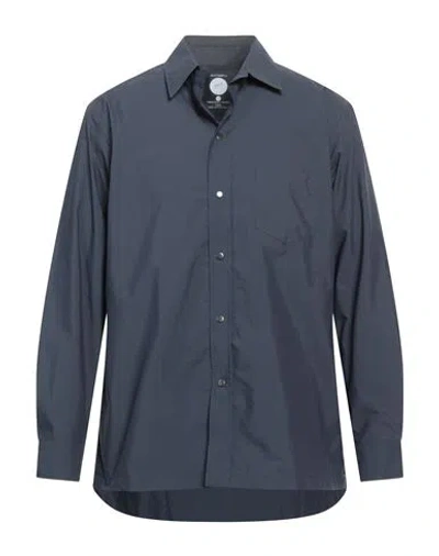 Mazzarelli Man Shirt Midnight Blue Size 16 Cotton