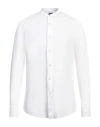 Mazzarelli Man Shirt White Size 16 ½ Linen