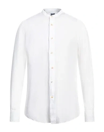 Mazzarelli Man Shirt White Size 16 ½ Linen