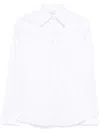 Mazzarelli Gea Button-down Long-sleeve Shirt In White