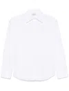 Mazzarelli Gea Button-down Long-sleeve Shirt In White
