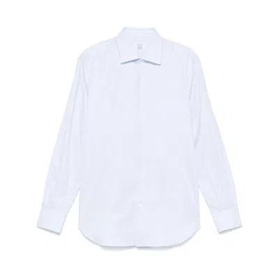 Mazzarelli Mini-check Shirt In White