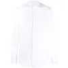 Mazzarelli Lapel Long Sleeve Shirt In White