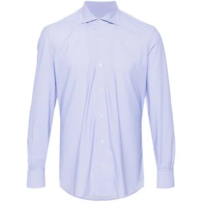 Mazzarelli Nylon Shirts In Purple