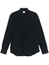 Mazzarelli Button-down Long-sleeved Shirt In Blue
