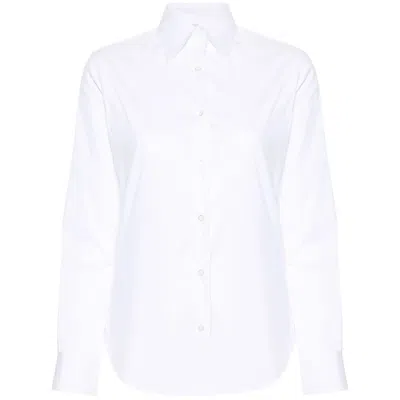 Mazzarelli Poplin Long-sleeved Shirt In White