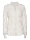 Mazzarelli Rose-pattern Shirt In Neutral