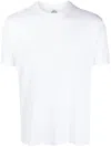 Mazzarelli Round-neck Short-sleeve T-shirt In Weiss