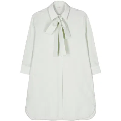 Mazzarelli Seersucker Cotton Shirt In Green