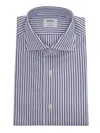 Mazzarelli Slim Fit Striped Shirt In Blue