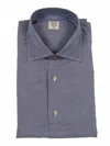 Mazzarelli Oxford Cotton Slim Fit Shirt In Blue