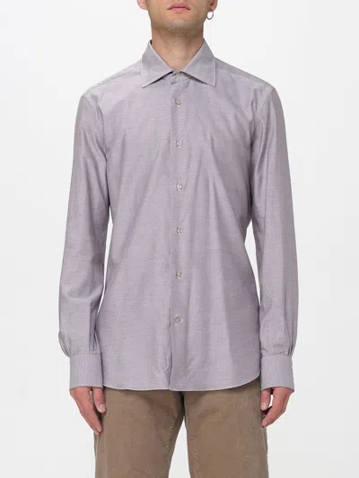 Mazzarelli Shirt  Men Color Brown In Blue