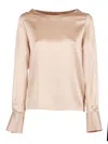Mazzarelli Button-sleeve Mask Shirt In Pink