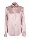 Mazzarelli Button-down Long-sleeved Shirt In Pink