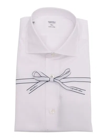 Mazzarelli White Stretch Shirt