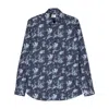 Mazzarelli Botanical-print Cotton Shirt