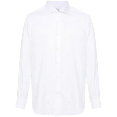 Mazzarelli Cotton Shirts In White