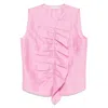 Mazzarelli Pleated Vest In Pink