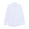 Mazzarelli Cotton Shirts In Blue