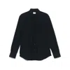 Mazzarelli Button-down Long-sleeved Shirt In Black