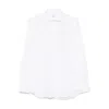 Mazzarelli Spread-collar Shirt In White