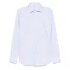 Mazzarelli Cotton Shirts In Blue