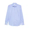 Mazzarelli Striped Long-sleeved Shirt In Blue