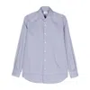 Mazzarelli Cotton Shirts In Blue