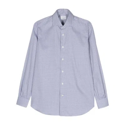 Mazzarelli Polka-dot Print Shirt In Blue