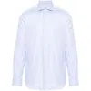 Mazzarelli Lapel Long Sleeve Shirt In White