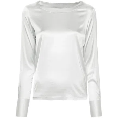 Mazzarelli Shirts Gray In White