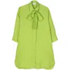 Mazzarelli Seersucker Cotton Shirt In Green