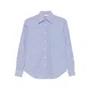 Mazzarelli Gea Striped Button-fastening Shirt In Blue