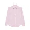 Mazzarelli Gea Striped Long-sleeve Shirt In Pink