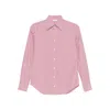 Mazzarelli Gea Striped Button-down Shirt In Pink