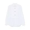 Mazzarelli Lapel Long Sleeve Shirt In White