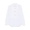 Mazzarelli Lapel Long Sleeve Shirt In White