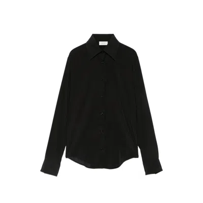 Mazzarelli Silk Shirt In Black