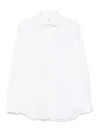 Mazzarelli Spread-collar Shirt In White