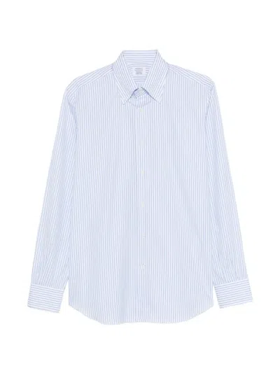 Mazzarelli Striped Button-down Shirt In Blue
