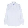 Mazzarelli Long-sleeve Cotton Shirt In Blue