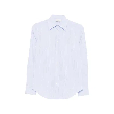 Mazzarelli Striped Cotton Shirt In Blue