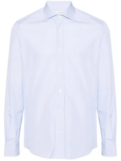 MAZZARELLI STRIPED COTTON SHIRT