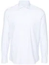 Mazzarelli White Shirts In Blue