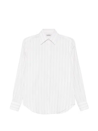 Mazzarelli Striped Shirt In White