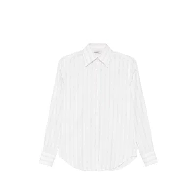 Mazzarelli Striped Shirt In White