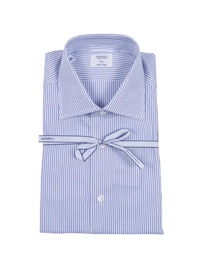 Mazzarelli Striped Shirt In White