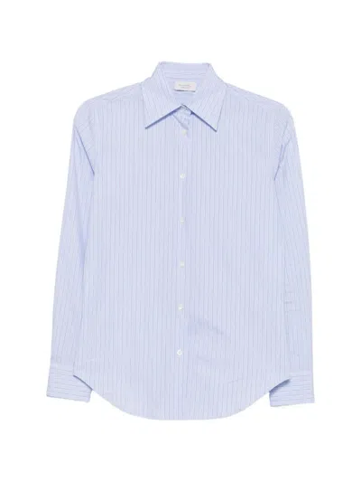 Mazzarelli Striped-print Shirt In Blue